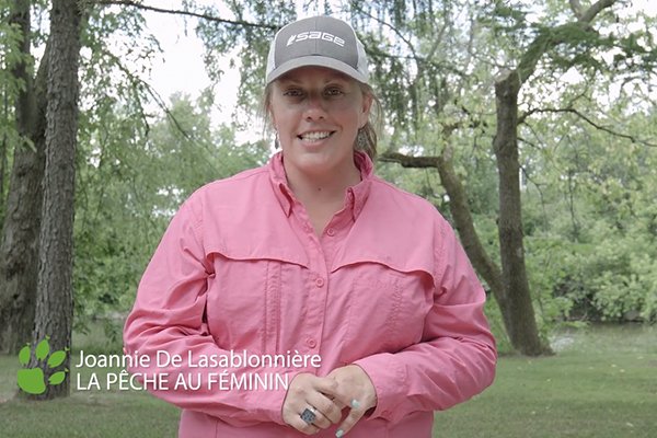 Astuce pêche : noeud de l'anguille barré avec Joannie De Lasablonnière