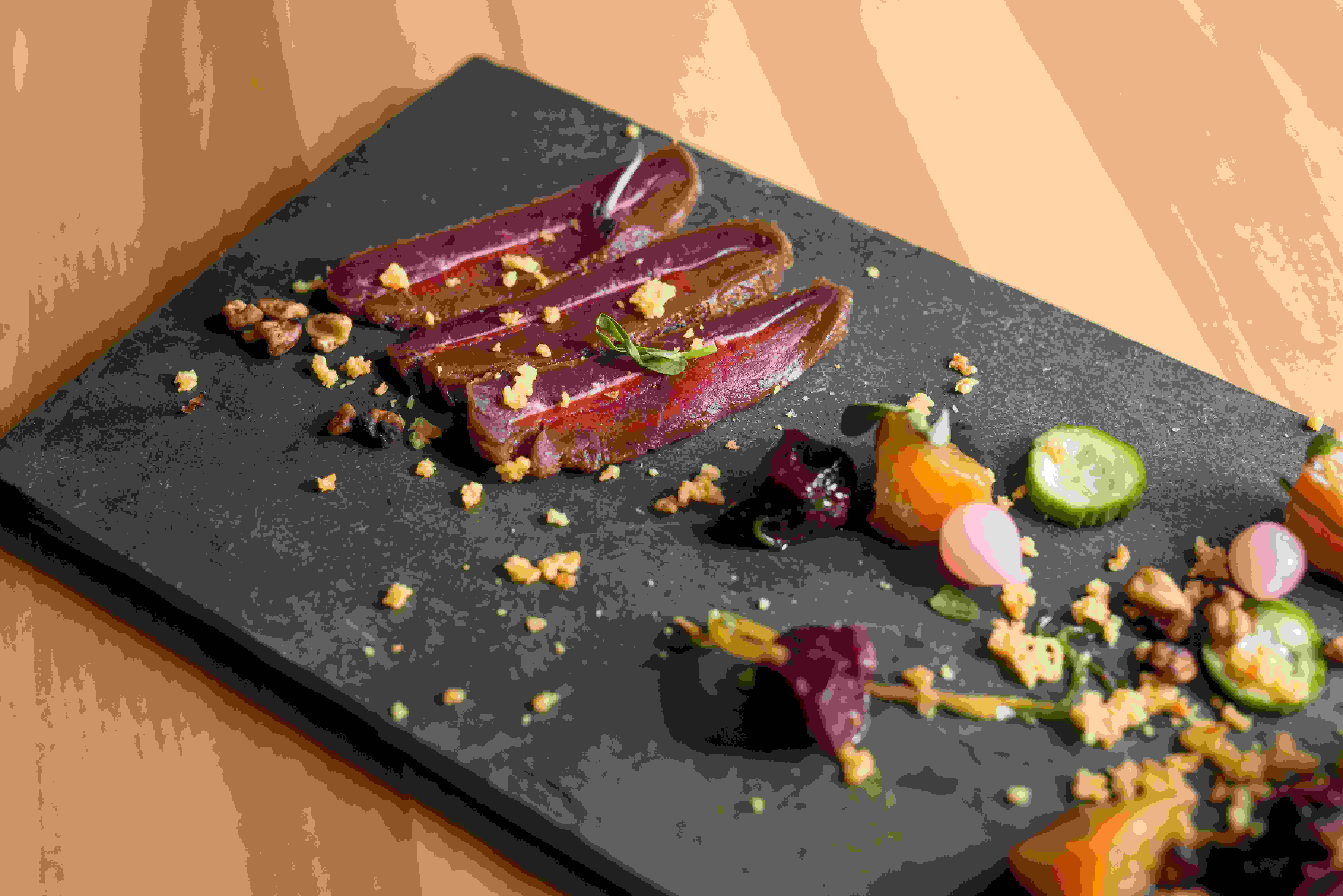 Gravlax d’orignal du chef Charles Savard
